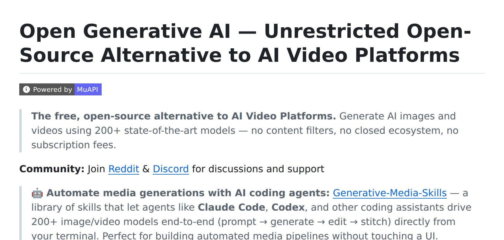 Anil-matcha / Open-Generative-AI README Preview