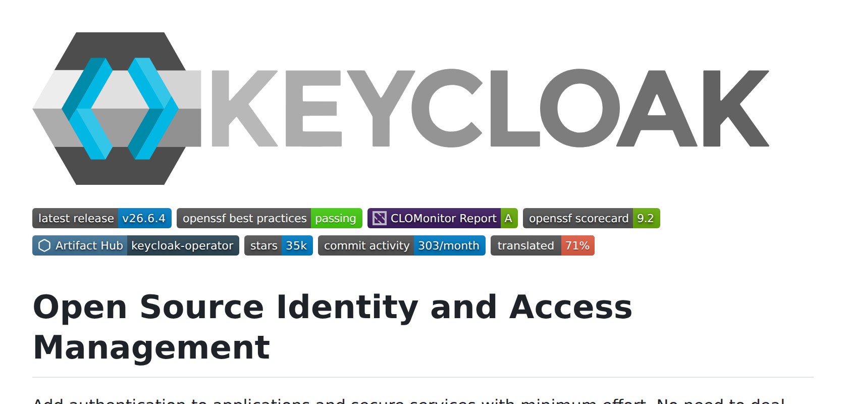 keycloak / keycloak README Preview